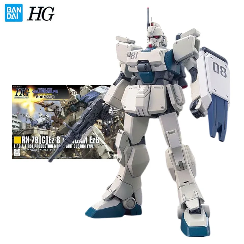 

Bandai Genuine Gundam Model Garage Kit HGUC Series 1/144 Gundam RX-79[G]Ez-8 Anime Action Figure Toys for Boys Collectible Toy
