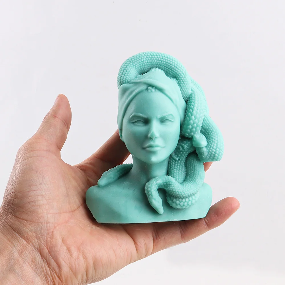 Stampo Silicone Medusa Mitologica Per Torte - Decorazione Fondente, Cioccolato E Dolci, Design Greco Antico - Foto 11