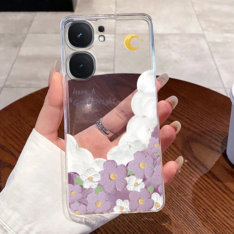 Clear Silicone Soft TPU Back Cover for Vivo IQOO Neo9 Series