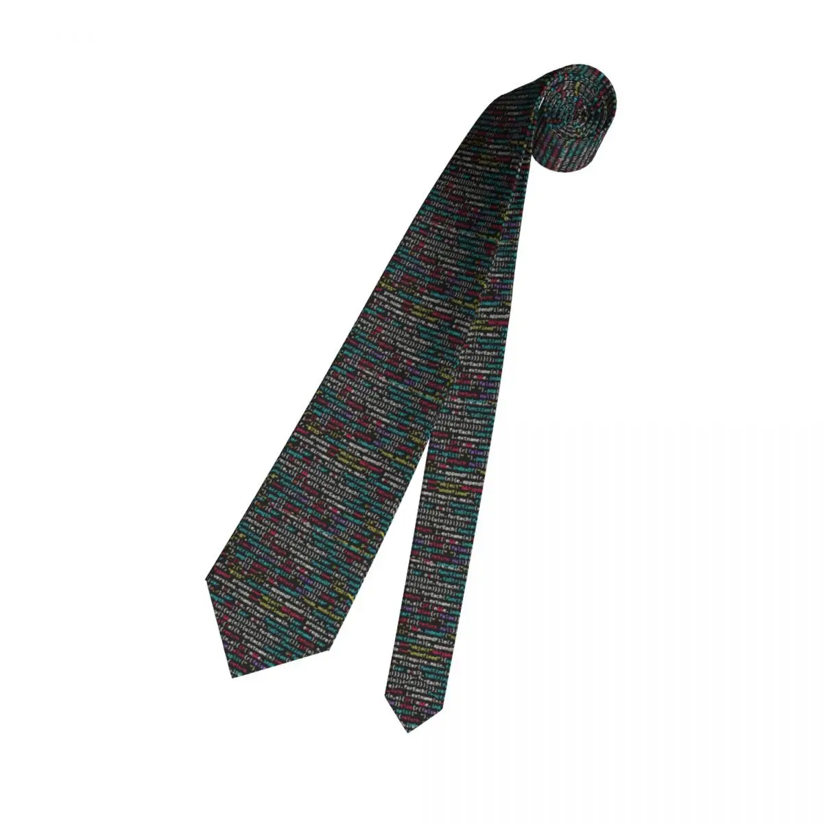 Coding Programmer Nerd Geek Neckties Men's Silk Science Hacker Computer Code Neck Ties for Office