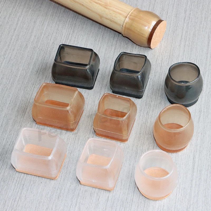 Description Picture 4 of itemmultiple sizes colour Non-Slip chair cover leg caps rubber feet Floor protector pads Legs for furniture Adhesive felt Home Decor