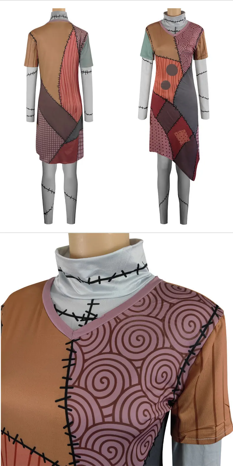 The Nightmare Before Christmas Sally Skellington Halloween Costume