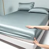 Premium Egyptian Cotton Bedding Fitted Sheet Elastic Band Around Mattress Cover Double Queen King Size Bed Cover No Pillowcase 6