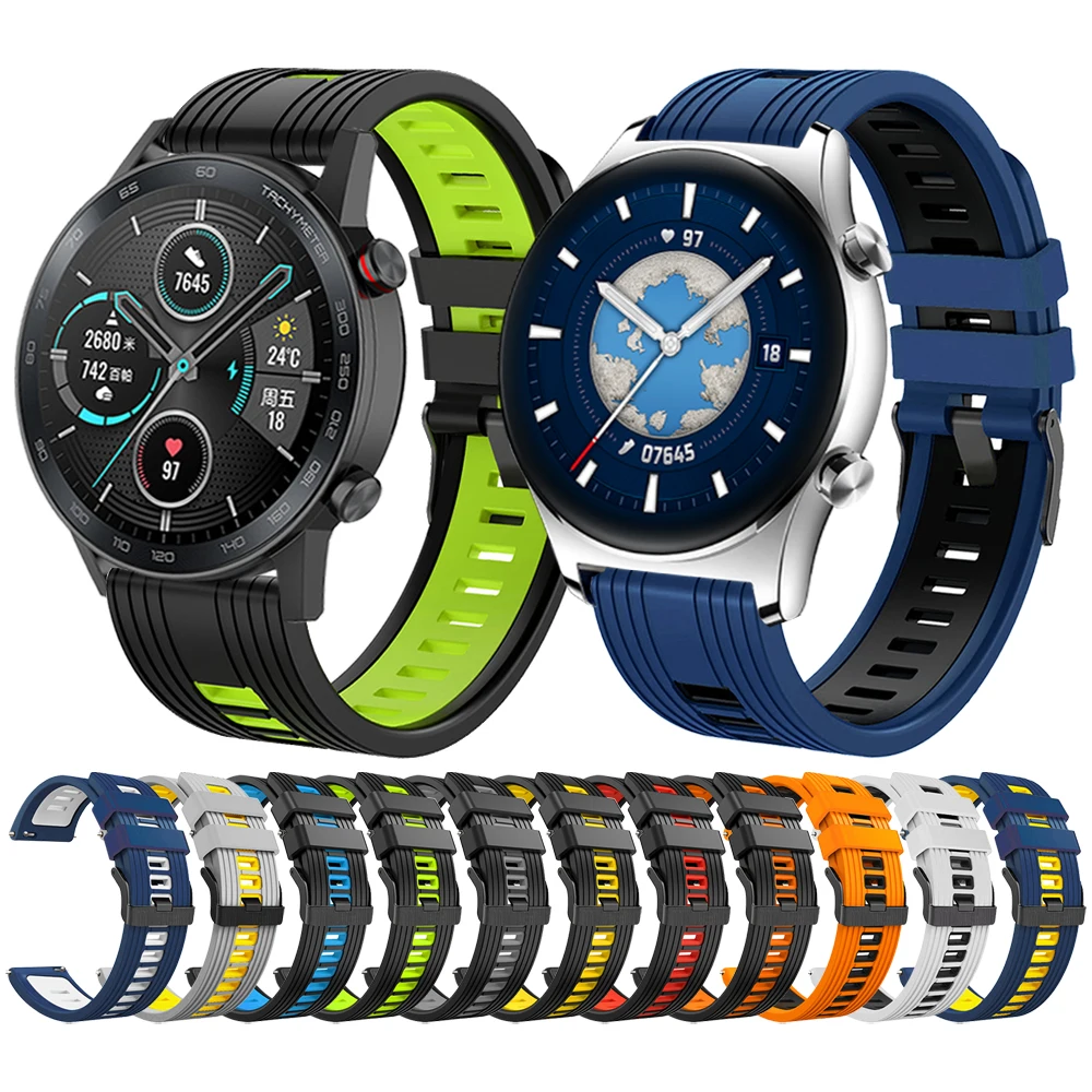 Cinturino Easyfit 22Mm Per Orologio Honor Gs 3/Pro/Magicwatch 2 46Mm Smartwatch Sport Cinturino In Silicone Accessori Per Cinturino