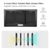 Tieasy 30 inch 900CFM Built-in Gesture Touch Sensing Control Ducted/Ductless Kitchen Range Hood YYB1670T 4