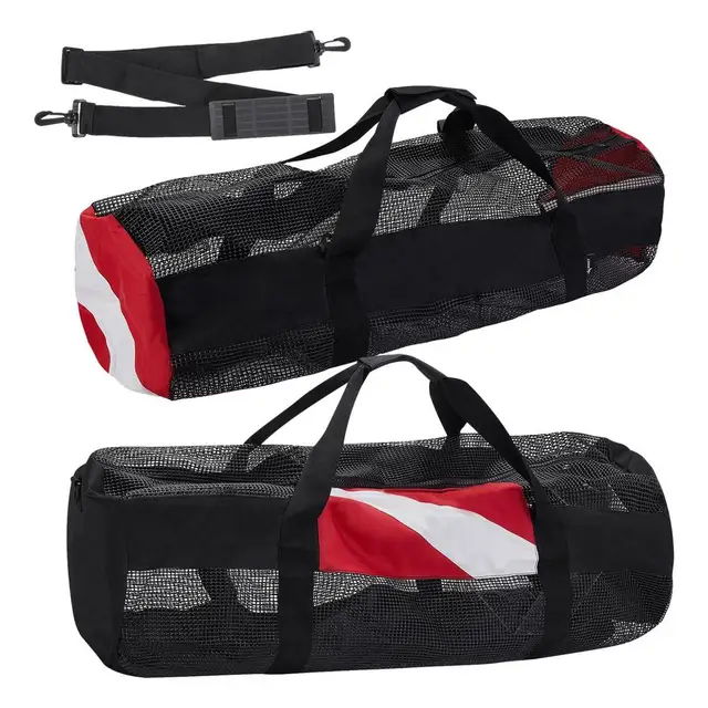 Dive Bag Mesh Duffel Bag Gear Storage Pouch Scuba Diving Gym