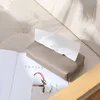 Creative Leather Tissue Box Nordic Simple Home Living Room Light Luxury Tissue Box Bedroom High-end Paper Tissue Box 4