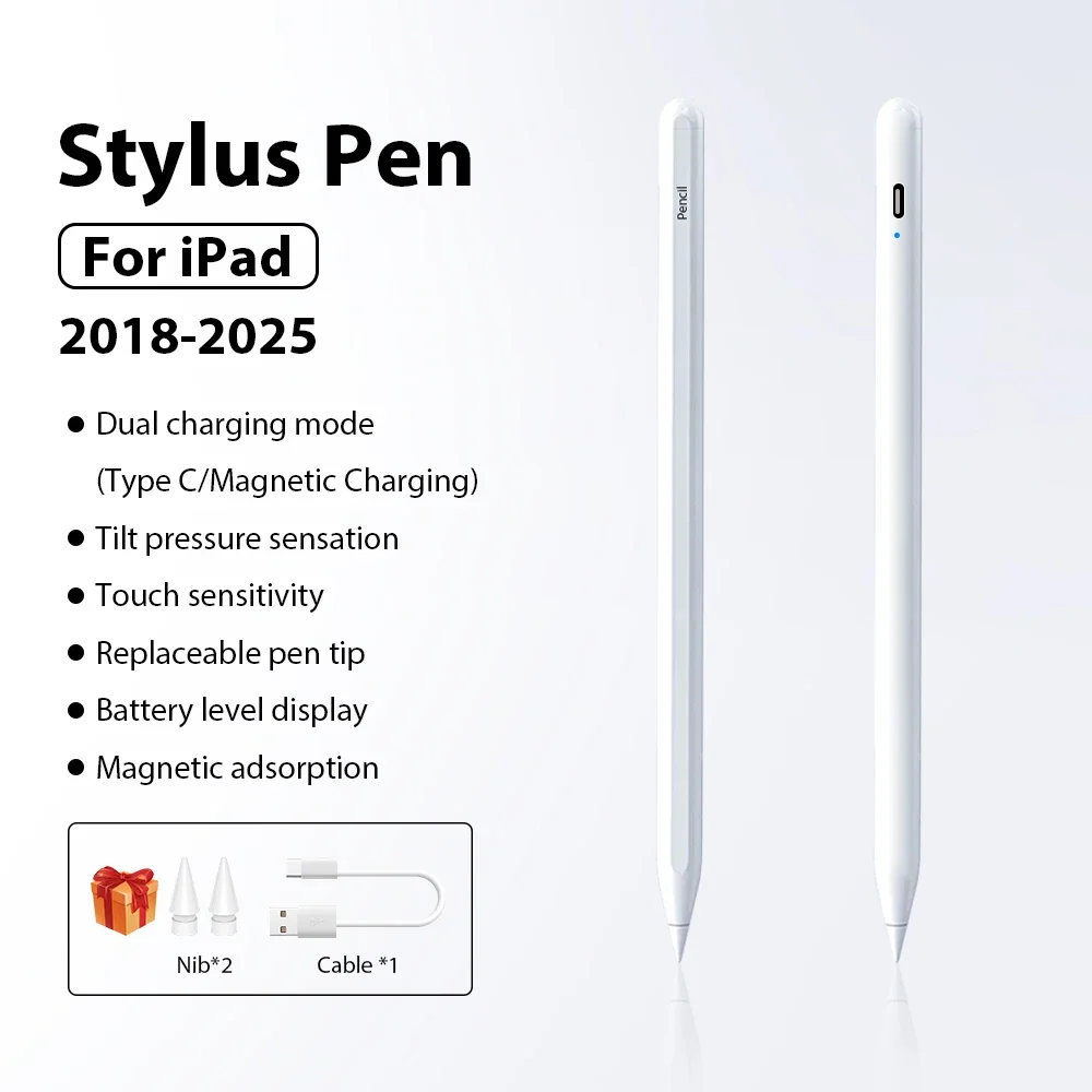 For Apple Pencil For iPad Air 11 M3 M2 A16 10 10th 9th Gen