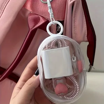 Round Transparent Tech Storage Bag 1