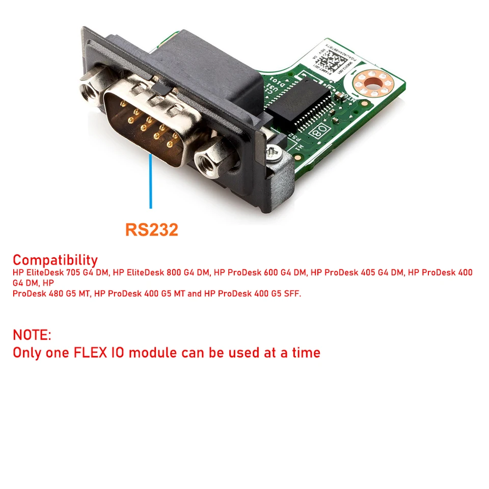 HP DisplayPortポート用フレックスIOカード、VGAポート用フレックスIO