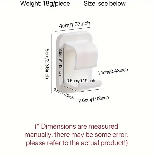 ตะขออ่างล้างหน้า2ชิ้น, อเนกประสงค์, ที่จัดระเบียบบ้านแขวนผนัง, ที่ยึดกาว 2
