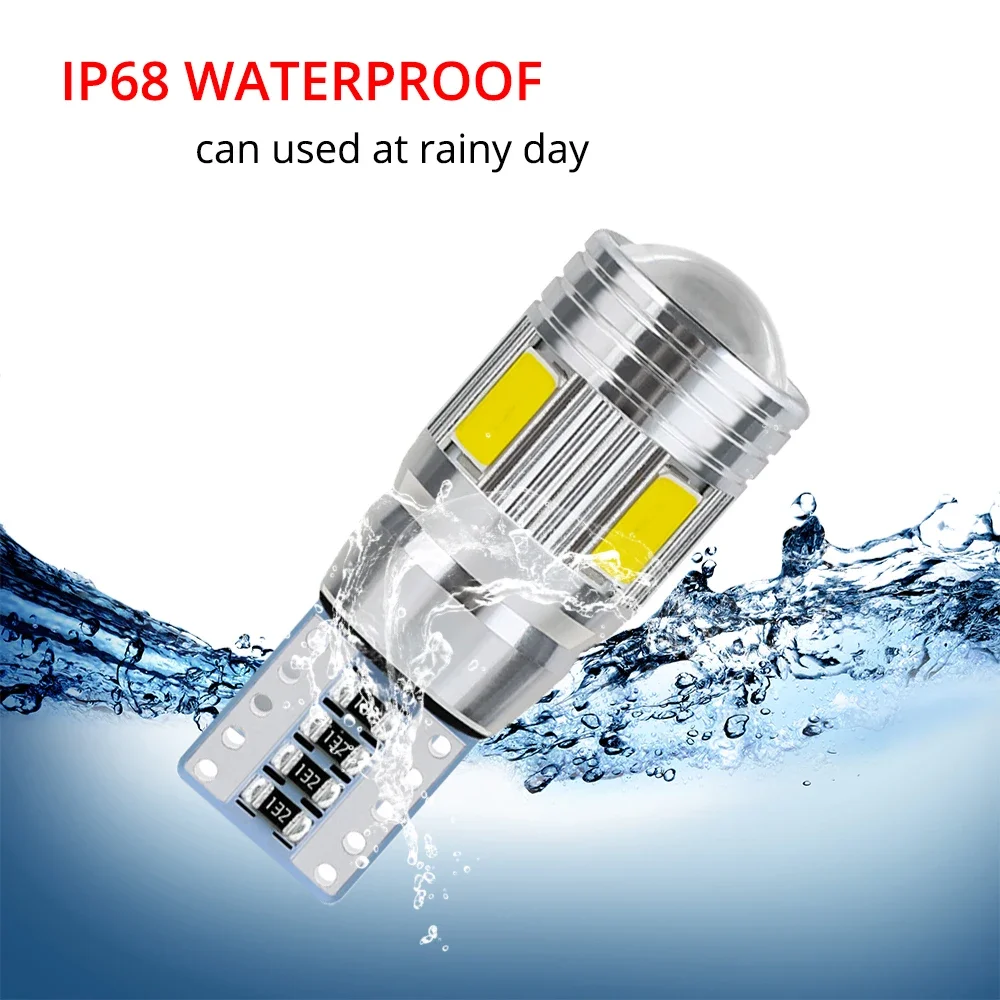Фото 2 шт., светодиодные лампы T10 W5W, CANBUS 6SMD 5630 №5