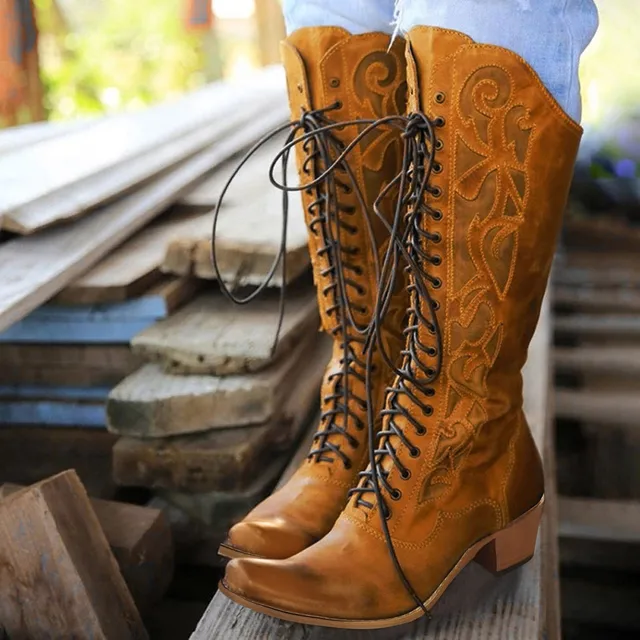 Knee Boots For Women Wide Calf Wedge Fashion Women Artificial Leather Solid  Color Autumn Wide Calf Snake Print Boots For Women - Women's Boots -  AliExpress