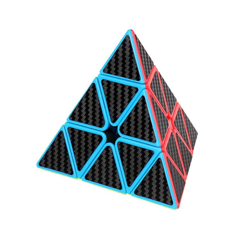 Mo Yu Cube Carbon Fiber Stickers Magic Cube 2x2 3x3 4x4 5x5 Twist Pyramid Mirror Speed Cubo Magico Puzzle Crazy Toys  Educ Toy