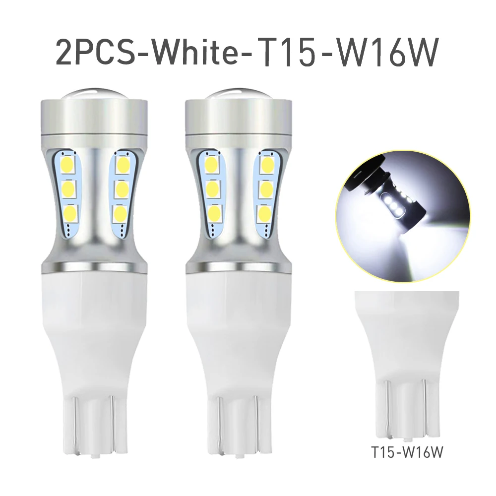 W16w Led Reverse 2pcs W16W Led Reverse Lights T15 T16 Canbus No Error 920 921 912 Auto ...