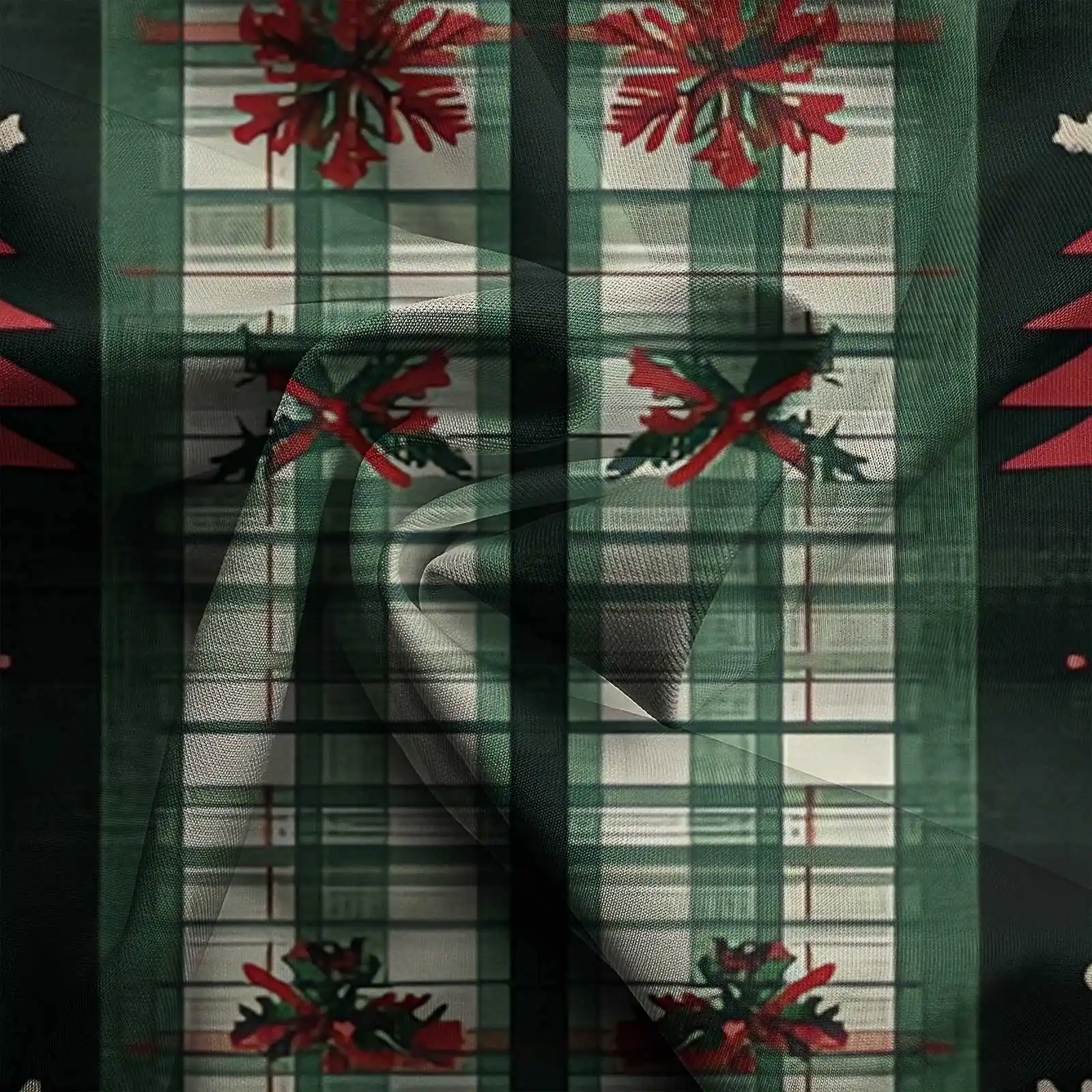 2025 Fashionable Spring Summer Men Shirt Set Christmas Print Fashion Gingerbread Man Two Piece Set Mens Snowman Lightweight_voghion.com