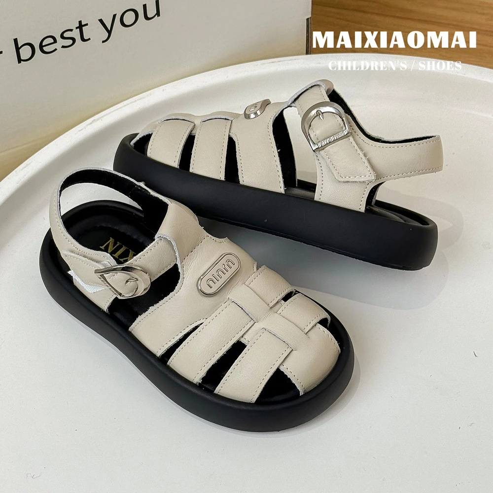 summer new children's sandals boys and girls fashion woven hollow toe beach shoes outdoor sports shoes 6802 children sandals,kids sandals,beach shoes