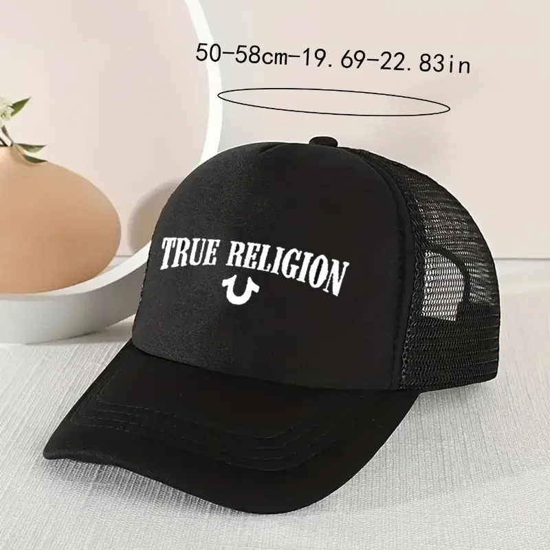 Kids Baseball Cap Boys Girls Casual Baseball Hat Letter Printed Duck Tongue Hat Adjustable Outdoor Breathable Mesh Trucker Hat 2