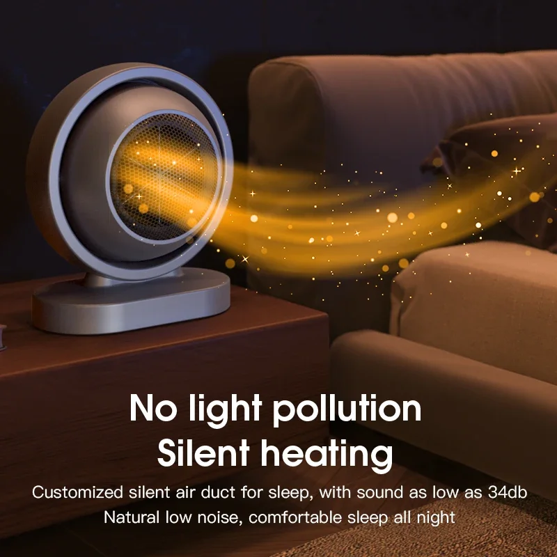 Xiaomi Youpin Portable Heating Fans Electric Fan Heater Desktop Warm Fan Stove Warm Air Blower Home Office Mini Radiator Heater 3