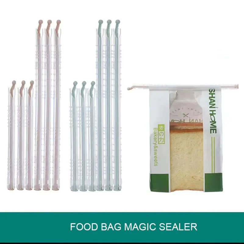 12cm10pcsbagclipsAnylockgripstickstylesealsFoodbagsealing
