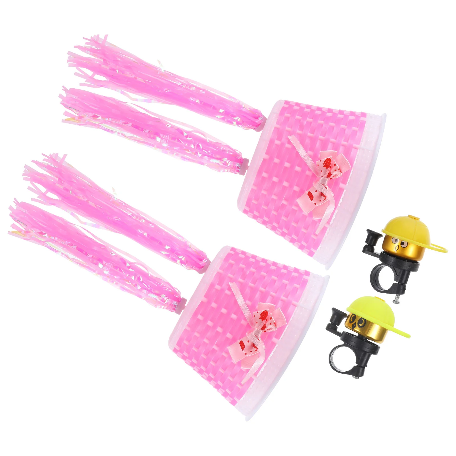 

8 Pcs Bike Handlebar Basket Bell with Bells Streamers Child Accessories Boy Scooter