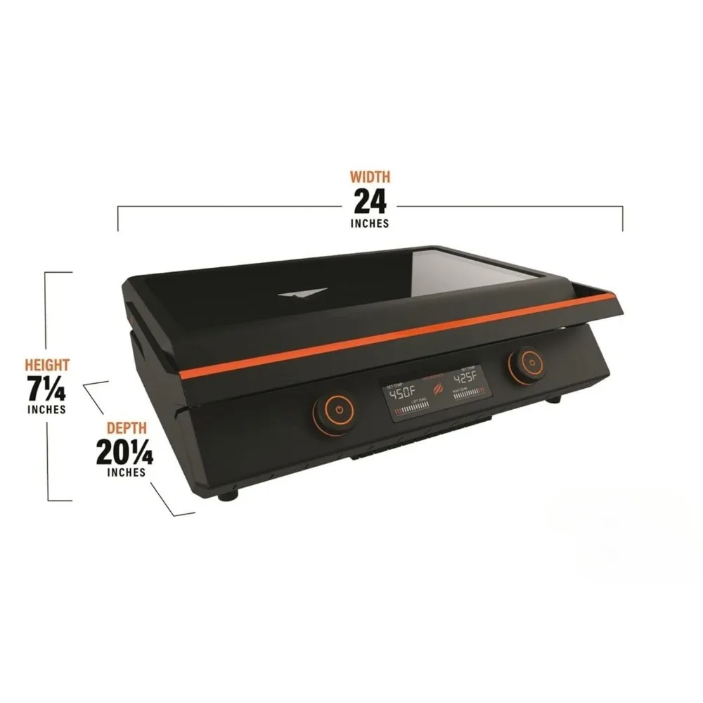 Outdoor grill - stainless steel tabletop grill with rotary and removable glass cover - perfect for outdoor grilling at home 3