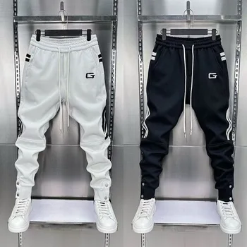 2024 Pantaloni da uomo primaverili Moda coreana Abbigliamento da uomo Pantaloni da jogging Pantaloni Casual Streetwear Pantaloni maschili Pantaloni sportivi da uomo in vita elastica 1