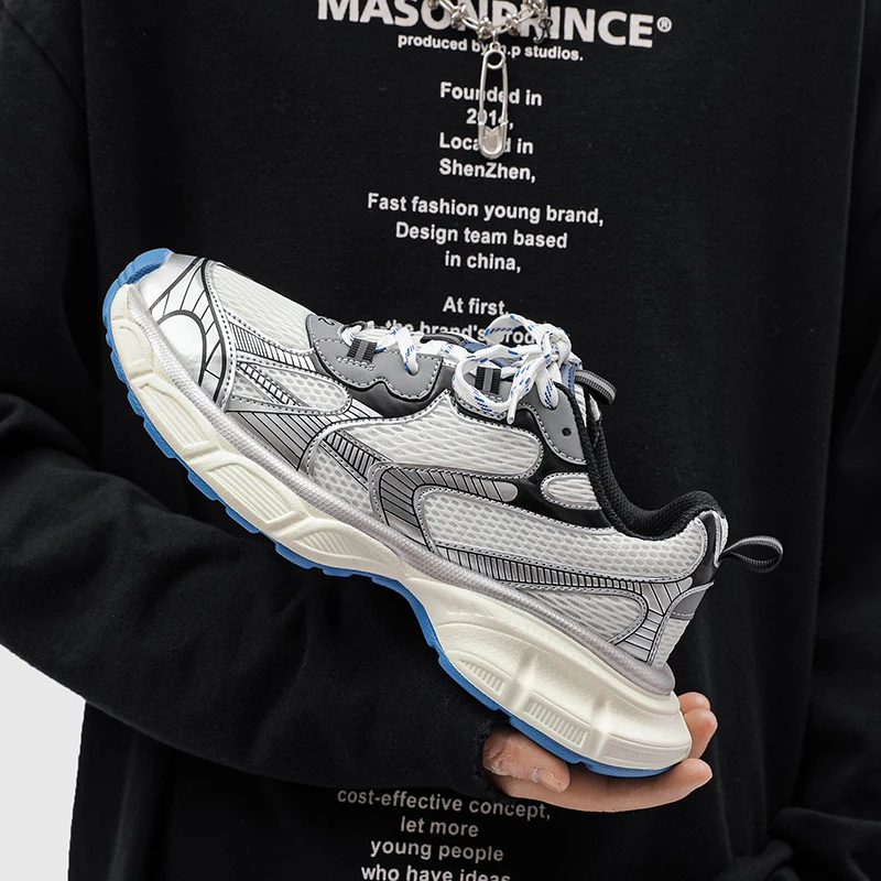 

Женские роскошные массивные кроссовки 2023, сетчатые дышащие туфли для мужчин, Спортивная повседневная женская обувь для бега и фитнеса, Вулканизированная обувь на шнуровке