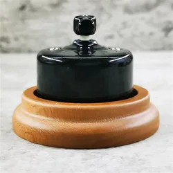 Wall Ceramic Rotary Switch Retro Surface Installation 2 Way Control Knob Switch for Home Improvement