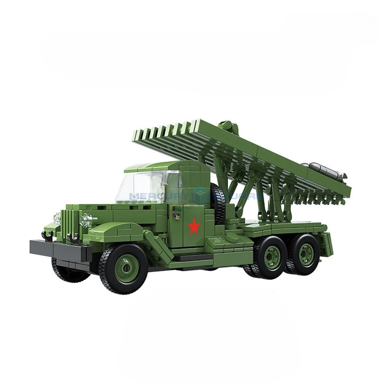 

Katyusha BM-13 MLRS Vehicle Model Blocks Modern Military Car Tank MOC 100240 Building Bricks High Tech Toy Kit Gift Boys Kids