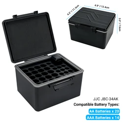 Waterproof Shockproof Battery Organizer and Storage Case (For AA AAA Batteries)