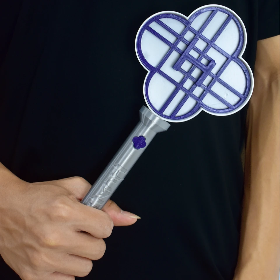 3PC Zoey's Prop Replica Cosplay Waffen - Blue-Purple Gradient Für Kpop Demon Hunters