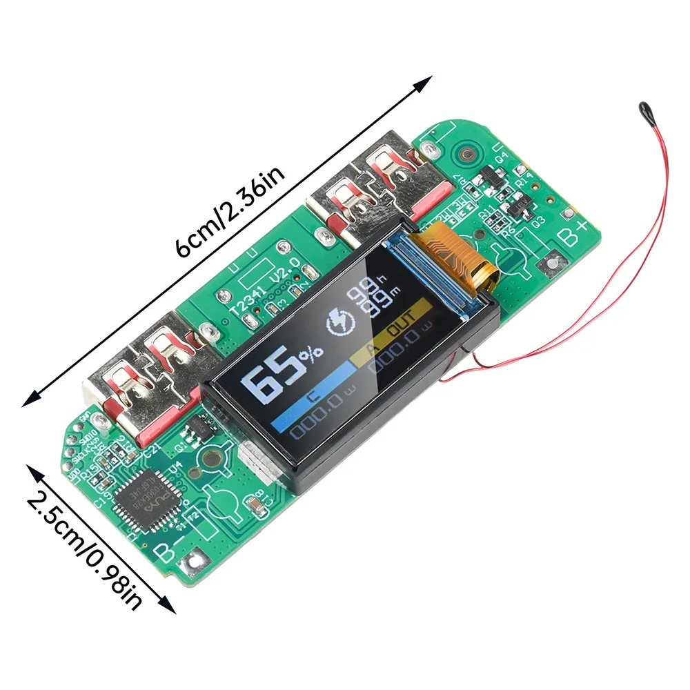 2pcs Fast Charging Power Bank Module 22 5W, rilevamento automatico del 2pcs Fast Charging Power Bank Module 22 5W, rilevamento automatico del