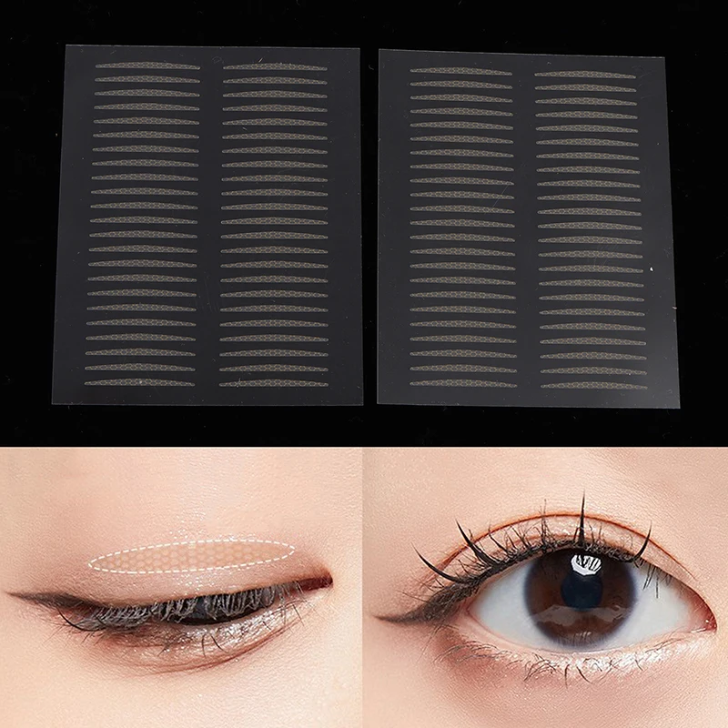 Invisible Double Eyelid Sticker Lace Eye Lift Strip Transparent Gauze Mesh-Lace Tape Self-Adhesive Eye Tape Tools double fold eyelid tape medical tape