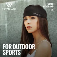 WRELS Sports Headbands Moisture Wicking Sweatbands for Running Breathable Headbands Elastic Non Slip Hairband for Women and Men - Image 2