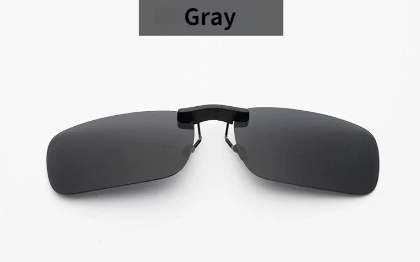 Unisex Fishing Polarized Clip On Sunglasses Near-Sighted Driving Night Vision Lens Anti-UVA Anti-UVB