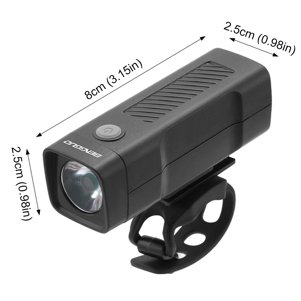 슈퍼 브라이트 USB 충전식 자전거 헤드라이트, 방수 자전거 핸들 바 라이트, 야간 라이딩용 3 가지 모드