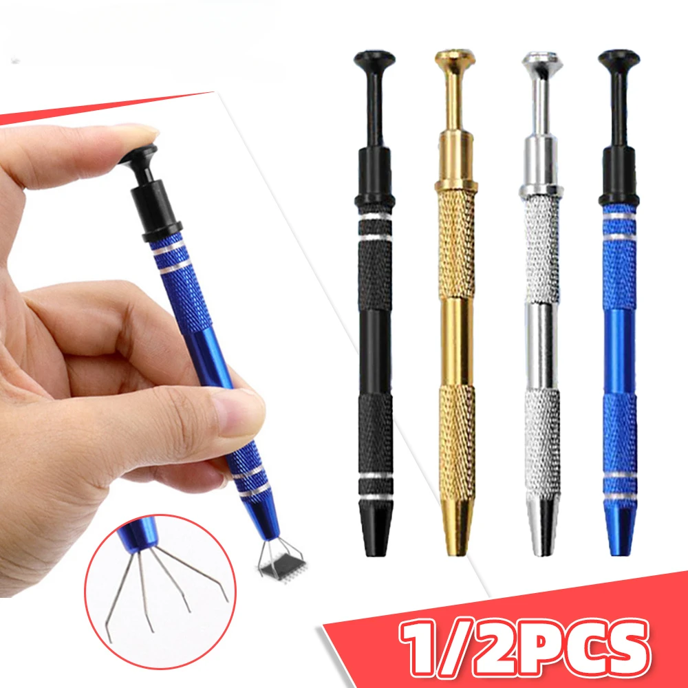 Four Claw Electronic Component Grabber  Extractor Pickup Clip Electronic Repair Tools for  Chip Picker Patch  Suck Pen