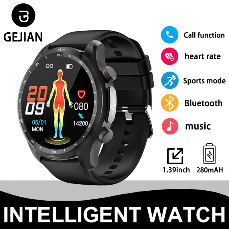 GEJIAN Men's Smart ECG and Blood Pressure Health Watch