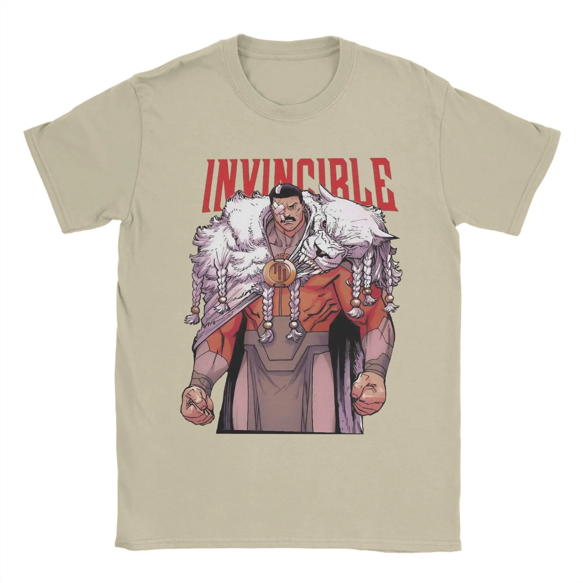 Men's Funny Pure Cotton Short Sleeve T-Shirt - Thragg Invincibles Grand Regent Design