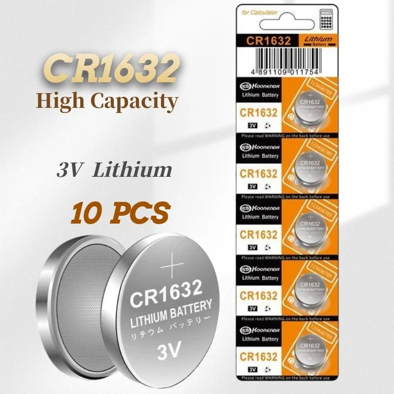 시계 키 전자 제품용 의료용 리튬 셀 버튼 계산기 장난감, CR1632, LM1632, DL1632, BR1632