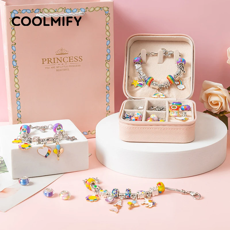 DIY Bracelet Beads Set Beads for Bracelet Jewellery Making Kit Girls Art  Crafts Fashion Jewelry Handmade Toy for Girls Gift