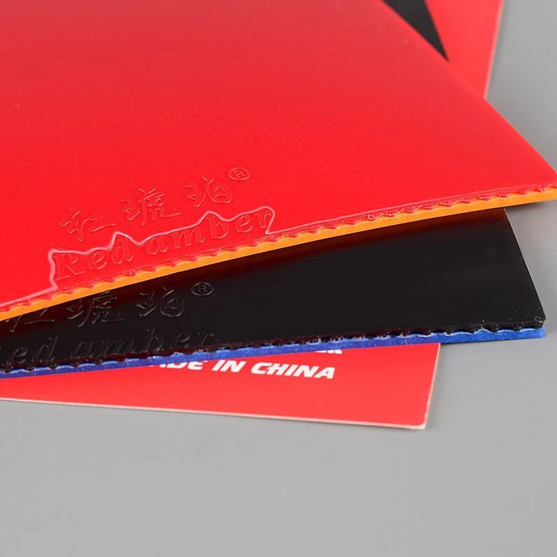 Red Amber Table Tennis Rubber Highly Elastic Stick Rubber Pips-In Ping Pong Astringent Sponge For Table Tennis Training