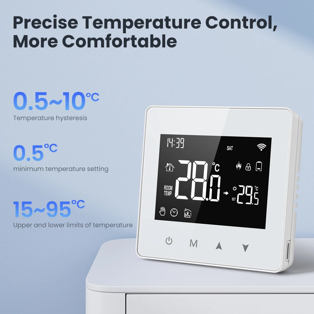 WiFi Smart Home Thermoregulator Compatible with Alexa Google Home Alice for Tuya APP Smart Heating Temperature Controller