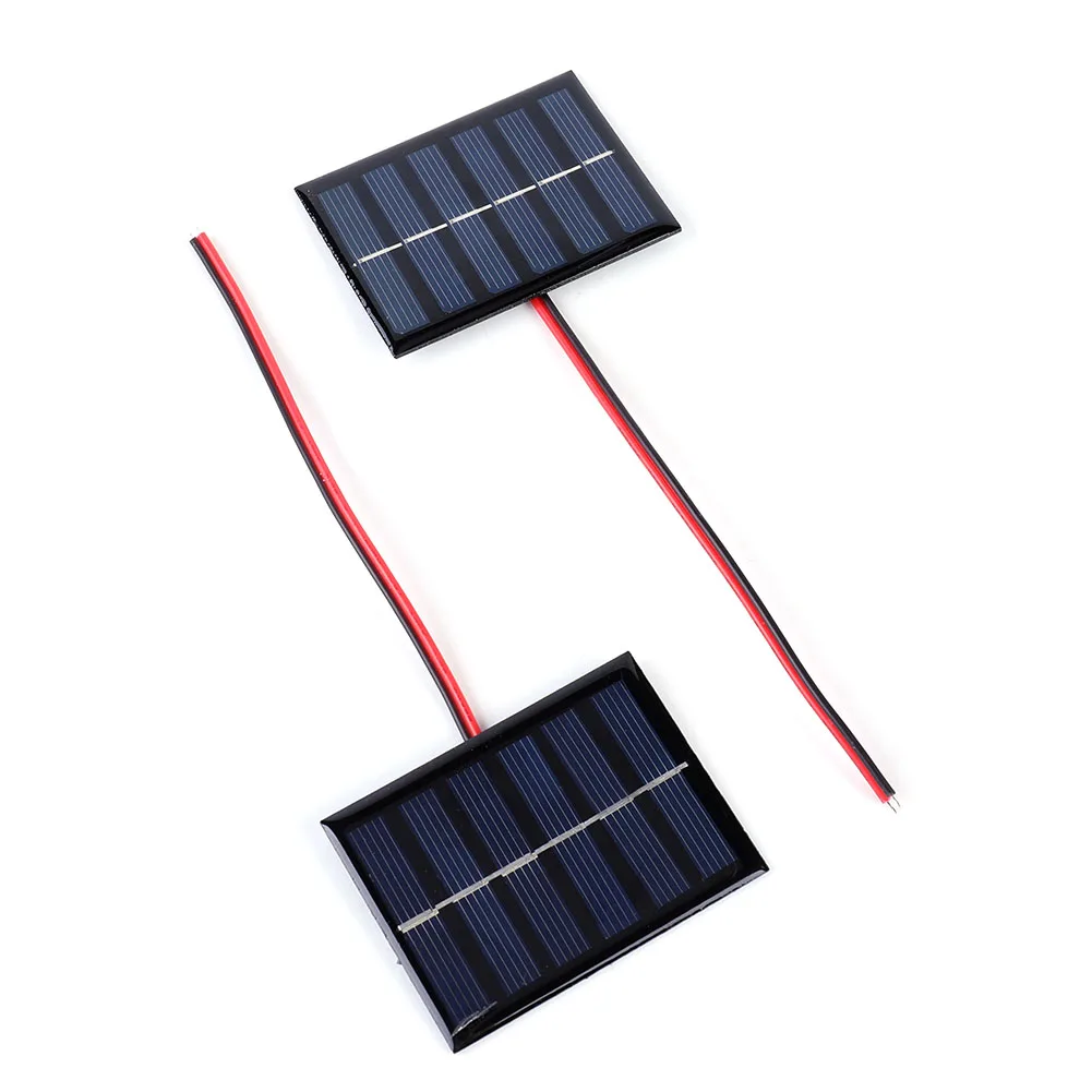 Tanio 1pc/2 sztuk Mini Panel słoneczny krzem polikrystaliczny 1W 3V 100MA DIY sklep
