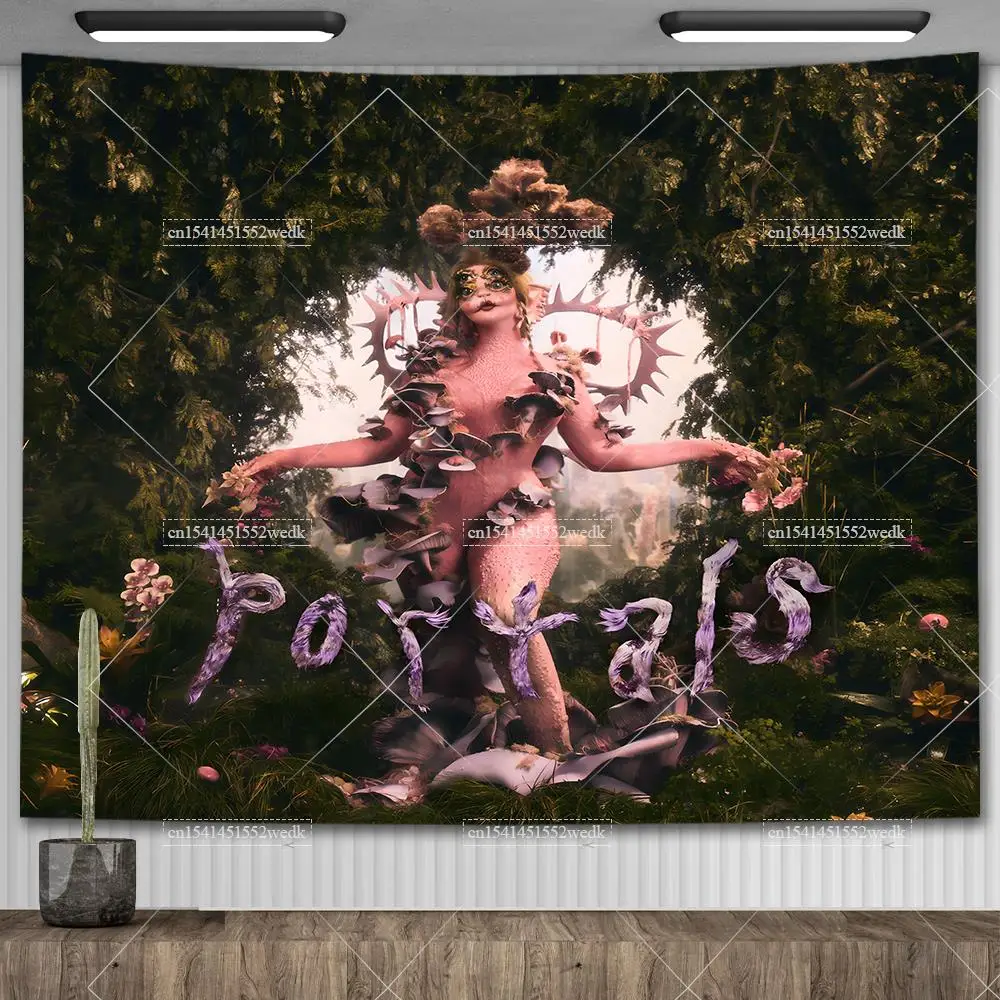 Party decorations,tapestry decorations Melanie Martinez New Portals Music Album Cover Wall Flag Tapestry Meme Tapestry Aesthetic Room Decoration Party Backdrops
