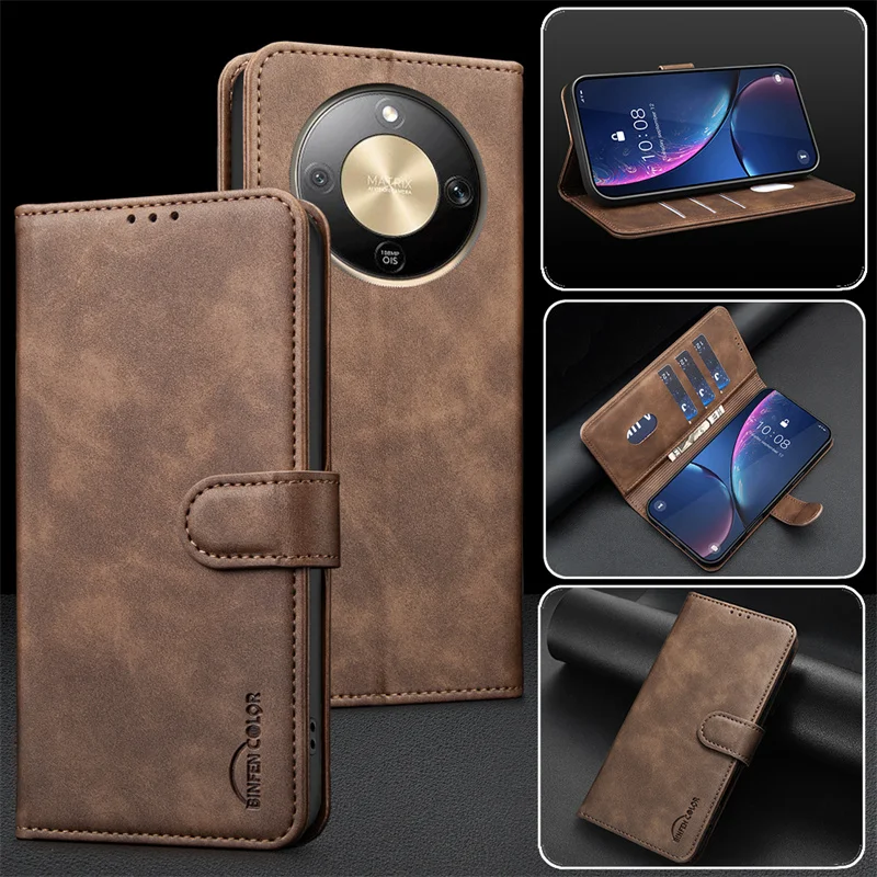 Leather Wallet Flip Phone Case - Stylish and Durable Protection
