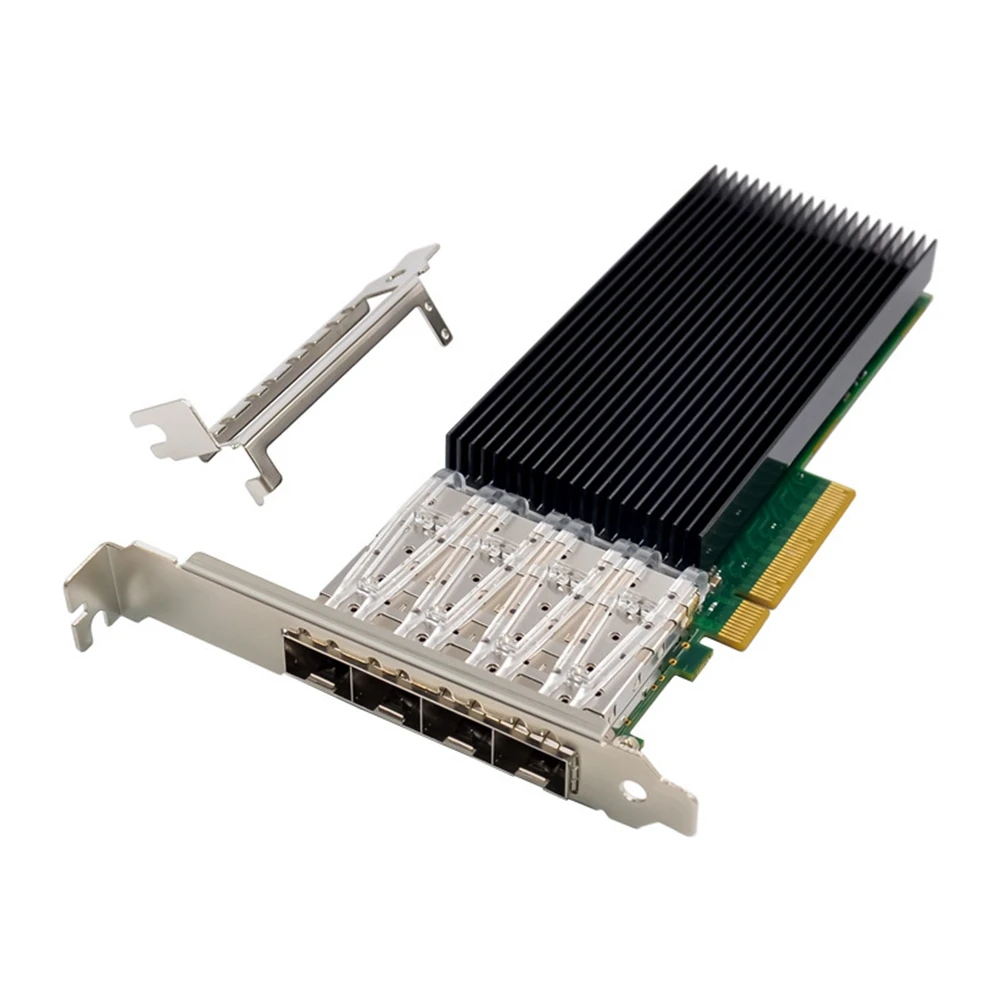 X722-DA4 PCIe X8 10GbE 서버 광학 네트워크 카드, 4 포트 10G SFP + 서버 광섬유 IWARP RDMA 네트워크 카드, ST7329