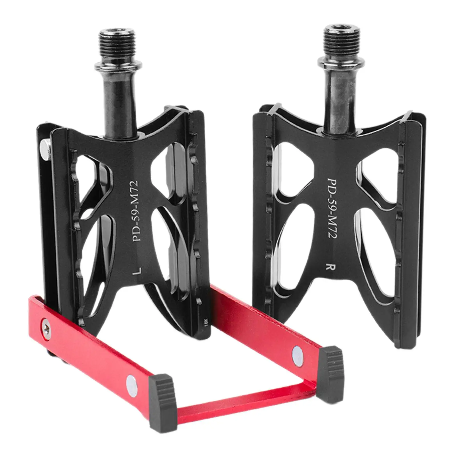 Folding Bicycles Pedals with Stand Kickstand Cycling Accessories Pedal Support Easy Installation Road Bike Pedals for Adults