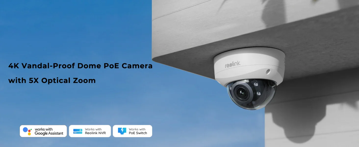 Echo Dot Caméra Surveillance Reolink RLC-840A 4K PoE - Vision Nocturne Couleur - Détection Intelligente - IK10 Antivandalisme Rlc-843a Manual